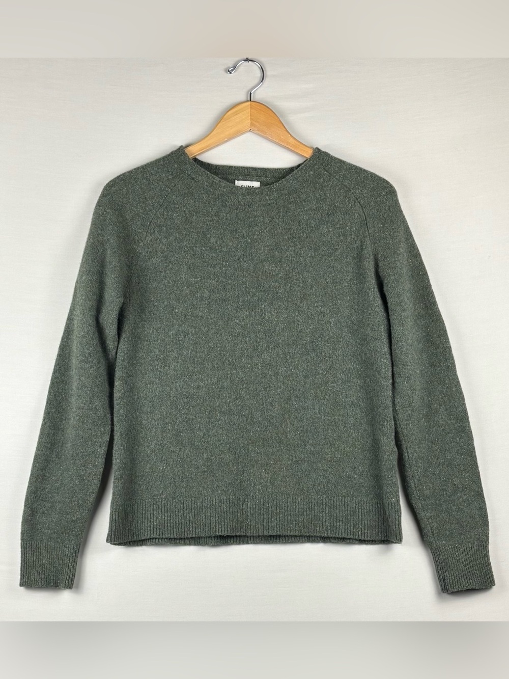 Flint and Tinder 100% Extra Fine Merino Wool Crewneck Sweater Green M